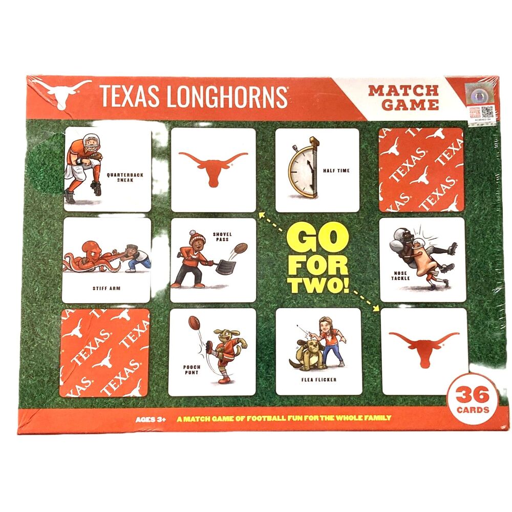 Texas Longhorns Match Game New
